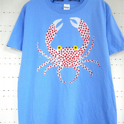 オオアカホシサンゴ蟹・赤い水玉模様・女子M〜Lサイズ（メンズS対応