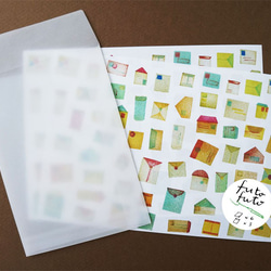 futo futo letter set / 封筒柄のレターセット 1枚目の画像