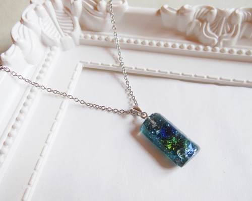 琉球ガラスペンダント【深海の幻】 ネックレス・ペンダント Mon Ange