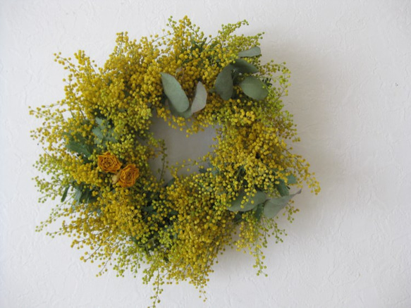 happy mimosa wreath 4枚目の画像