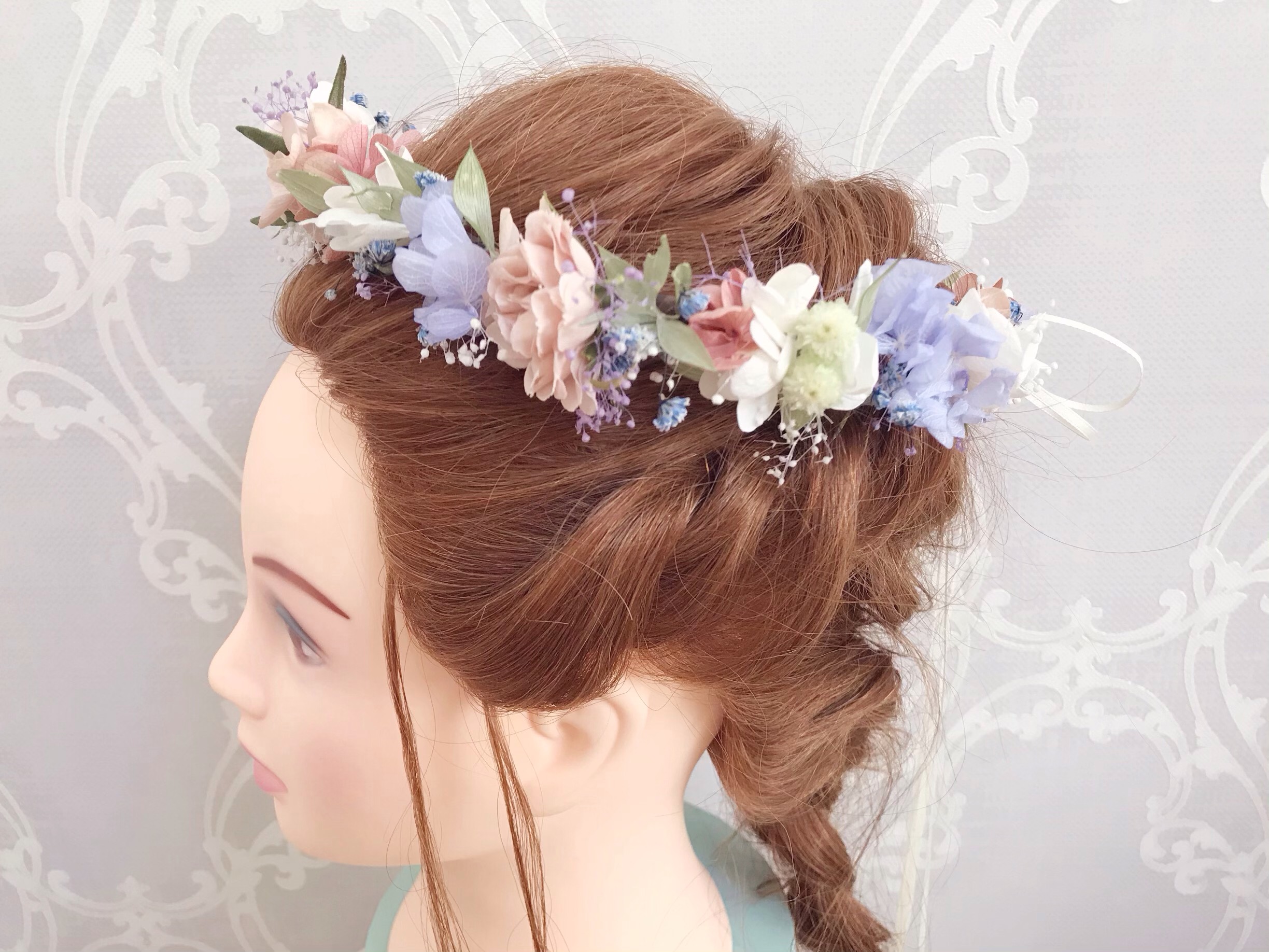 花かんむり(パステル) ヘッドドレス（ウェディング） ortensia  