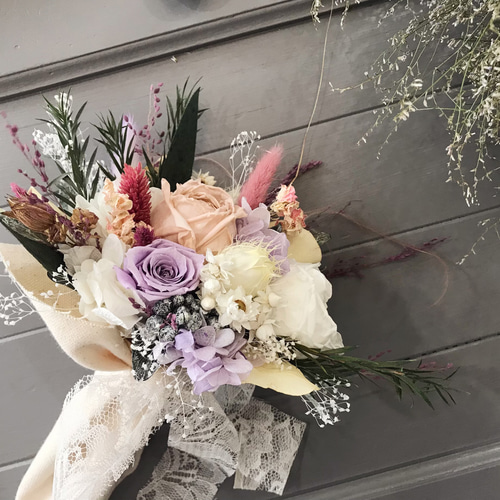 オパール×花びらケシパールのミニブーケ　ネックレストップ他3点のお品物 オパール×花びらケシパールのミニブーケ ネックレストップ他3点