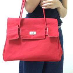 flap bag (red) 4枚目の画像