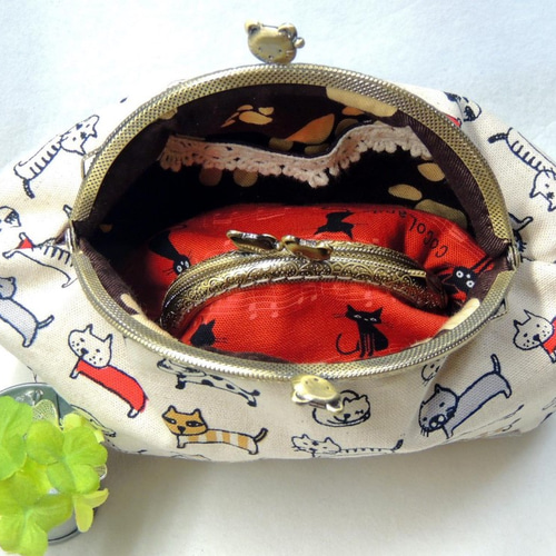 もんちゃんです　カマボコ型大き目バッグ　ポーチ MY mama 大きめ ボックス ポーチ 手作りキット レシピ 型紙 動画