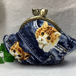 ミナペルホネン タンバリン＆ポンピアのがま口ポシェット がま口