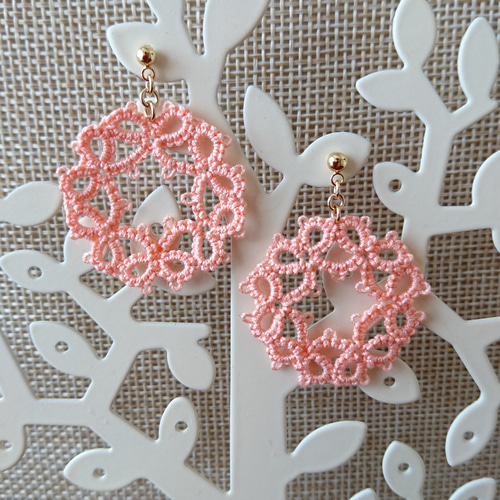 ハンドメイド #タディングレース# ピアス・イヤリング ピアス