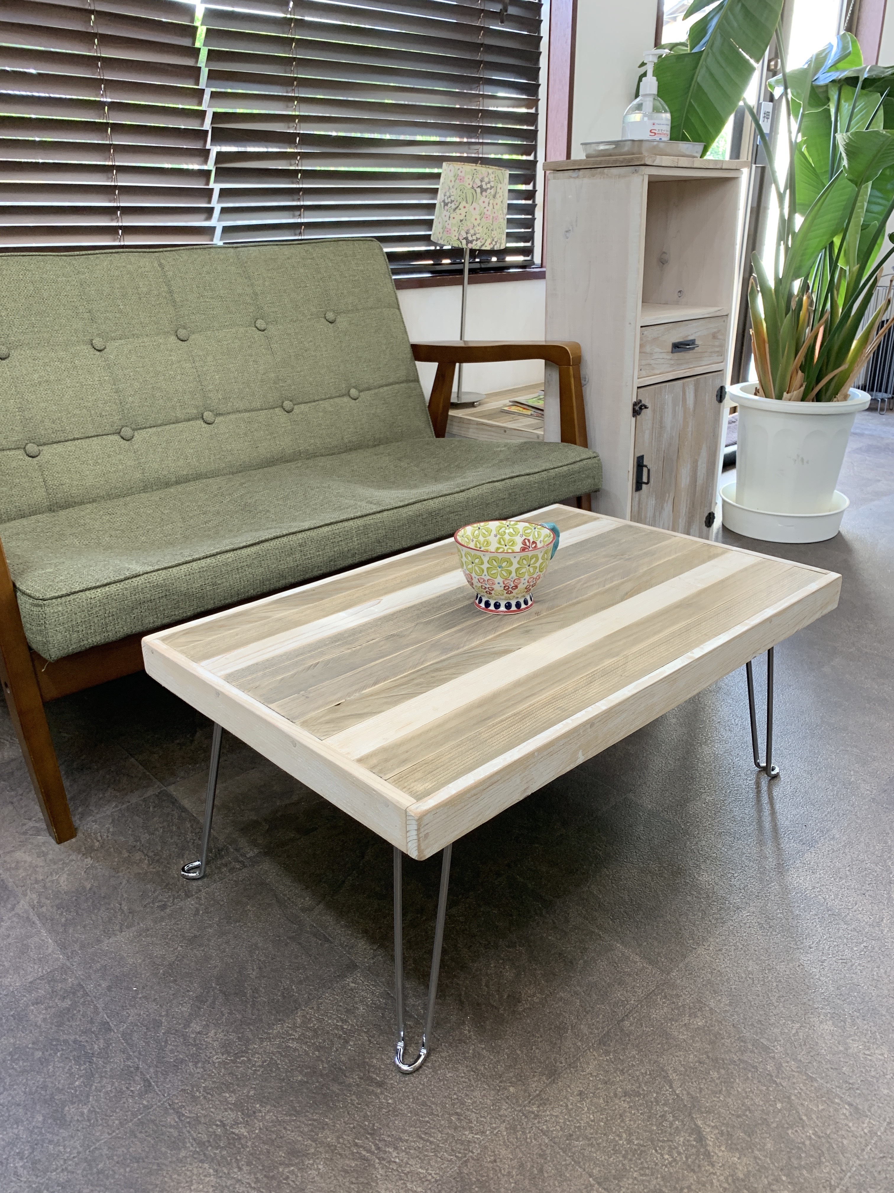 西海岸スタイルシャビー折りたたみテーブル005