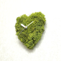 lceland moss heart wall clock 3枚目の画像