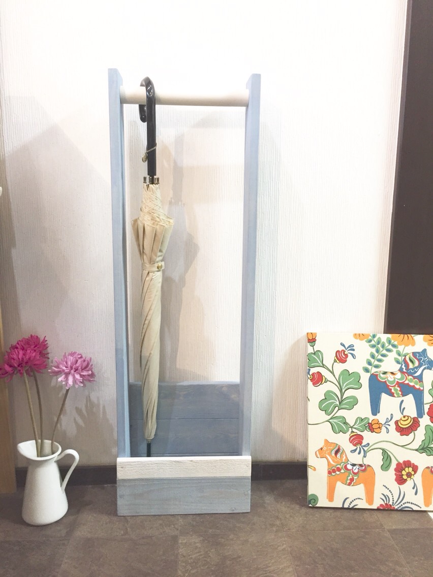 西海岸スタイルビィンテージ 傘掛け ブルー✖️ホワイト