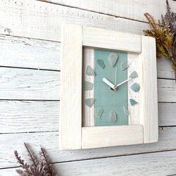 California style Beach glass wall clock 021 3枚目の画像