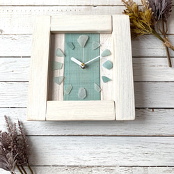 California style Beach glass wall clock 021 4枚目の画像