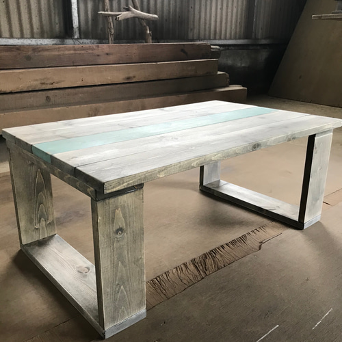 西海岸スタイル シャビーローカフェテーブル 008 ローテーブル