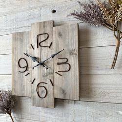 置き時計 レッドオーク 黒柿 けやき 木製時計 置時計 掛け時計