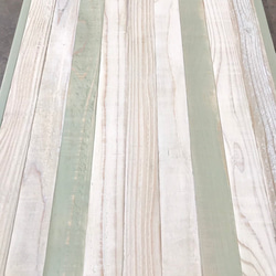 ピスタチオグリーン×ミルキーホワイト西海岸スタイル シャビーテーブル001 5枚目の画像