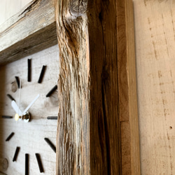 流木古材の掛け時計 4枚目の画像