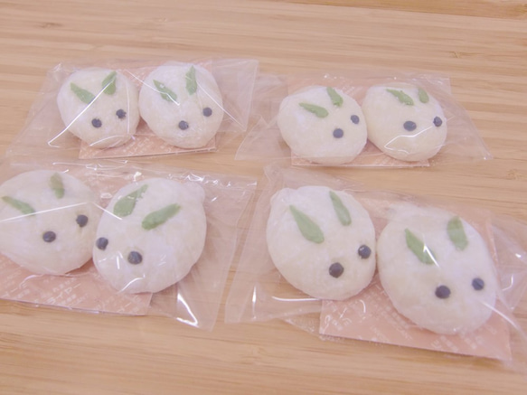 雪ウサギのほろほろクッキー(２個1組)×2袋 2枚目の画像