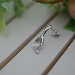spoon pierced earrings 第1張的照片