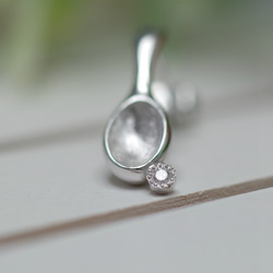 spoon pierced earrings 第3張的照片