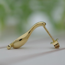 spoon pierced earrings (K14 plating) 2枚目の画像