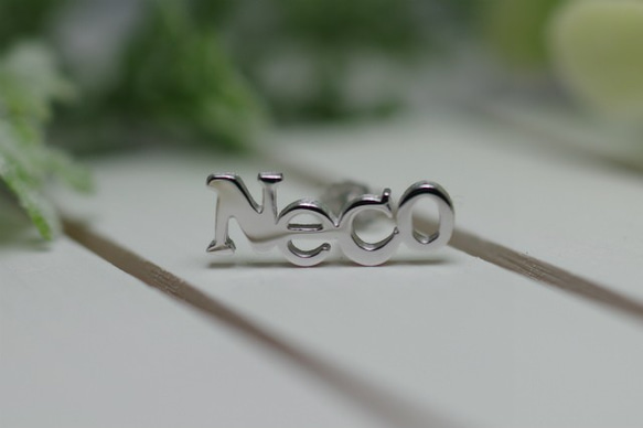 Neco pierced earrings -lb4×Necology- 第3張的照片