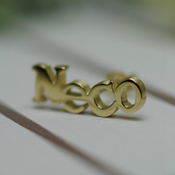 Neco pierced earrings (K14 plating)　-lb4×Necology- 5枚目の画像