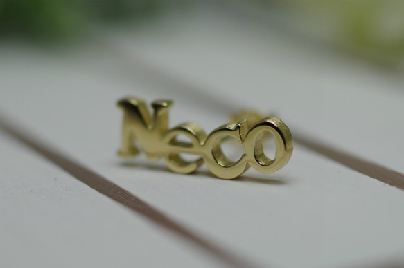 Neco pierced earrings (K14 plating)　-lb4×Necology- 5枚目の画像