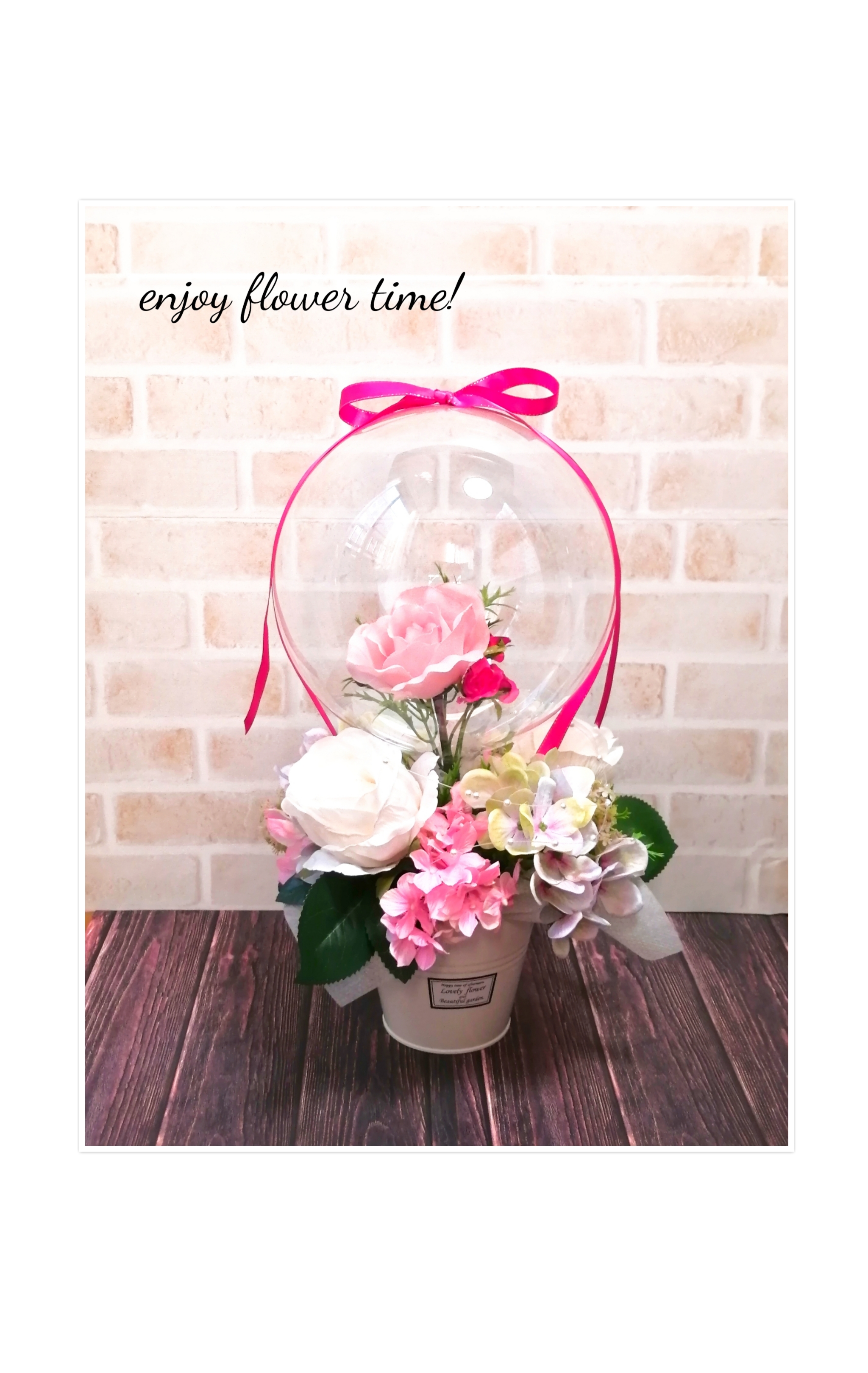 【送料無料】バルーンフラワーの気球アレンジ♡母の日♡プレゼント 4,930円