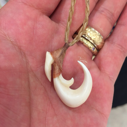 牛骨】ボーンカービング Bone carving ネックレス ネックレス