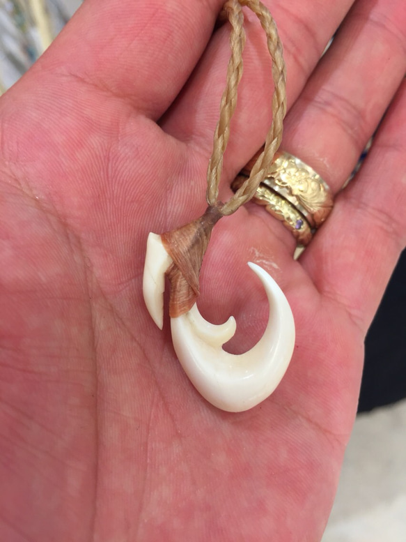 牛骨】ボーンカービング Bone carving ネックレス ネックレス