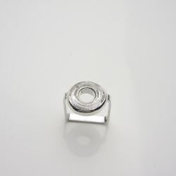 Classic Crystal Donuts Ring/クラシッククリスタルドーナッツリング シルバー 3枚目の画像