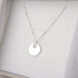 Classic round necklace sterling silver 3枚目の画像