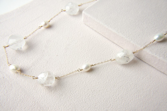 White Snow Necklace K14GF 2枚目の画像