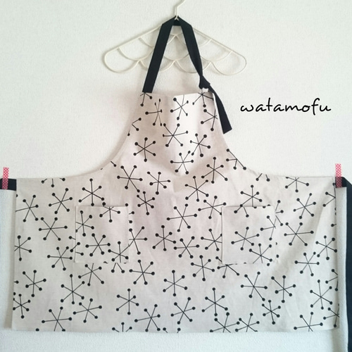 前リボンのエプロン＊アスタリスク エプロン watamofu 通販 9877637