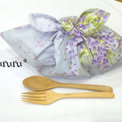 【再販3】お花柄のお弁当包み✨あずま袋(東袋) 1枚目の画像