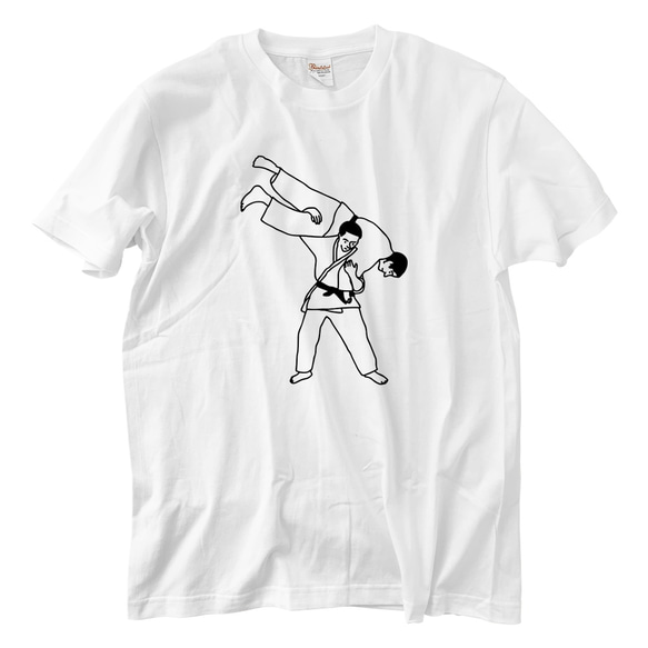 柔道Tシャツ 肩車(5.6oz) 1枚目の画像