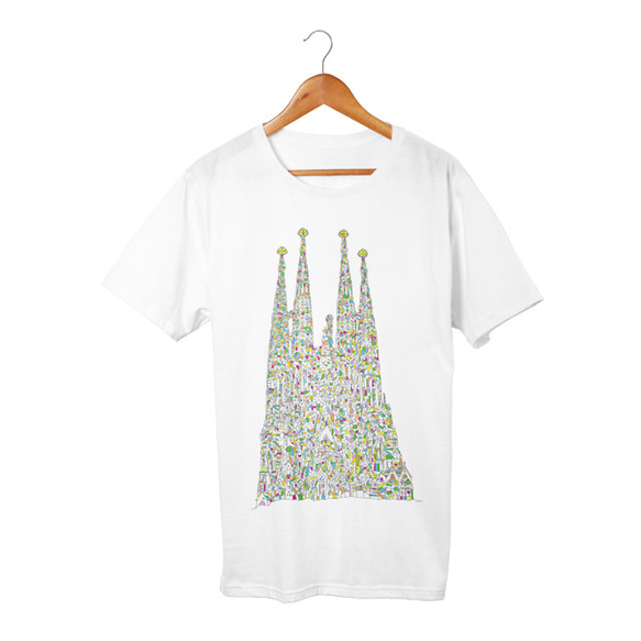 Sagrada Família Tee(5.6oz) 1枚目の画像