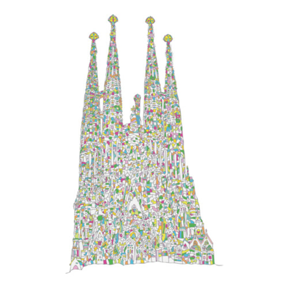 Sagrada Família Tee(5.6oz) 2枚目の画像