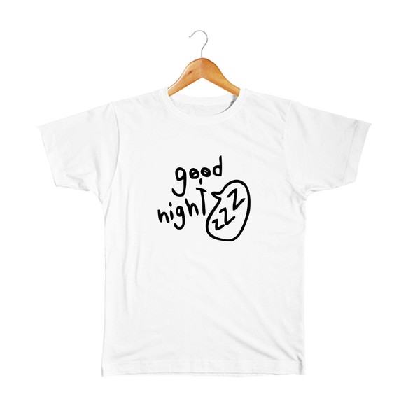 Good night キッズTシャツ 1枚目の画像