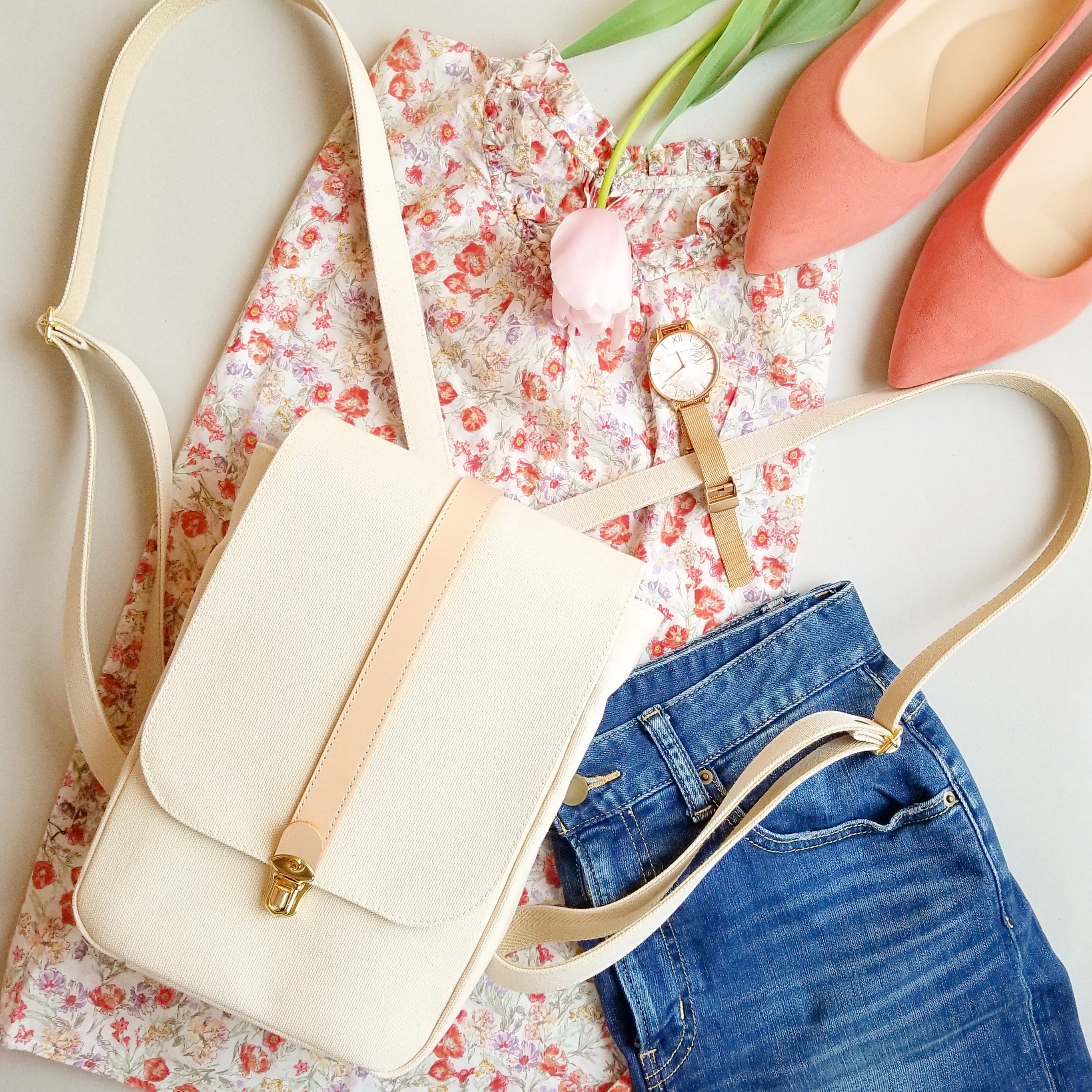 倉敷帆布のミニリュック〈シロ〉