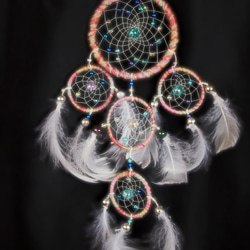 ドリームキャッチャー＊ピンク＊ホワイト サンキャッチャー ACML 通販