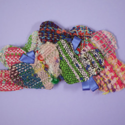 手織り　ハートのヘッドドレス 3枚目の画像