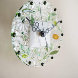 【オーダー制作】ミニ壁掛け時計（マーガレット・ホワイト） 6枚目の画像