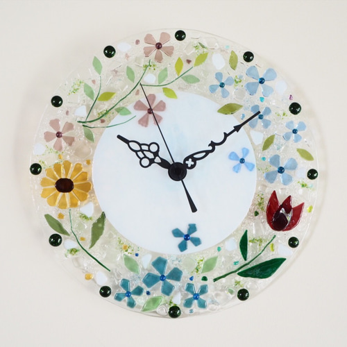 お家時間を楽しむ時計【即納】壁掛け時計（ハピネス）電波時計へ変更可