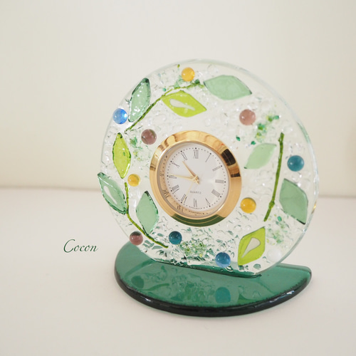 置き時計　ガラス　アンティーク　レトロ　宮型時計　アンティーク時計　ガラスの時計 送料無料】OLD FASHIONED #034 レトロな時計 Sサイズ アクリルガラス扉