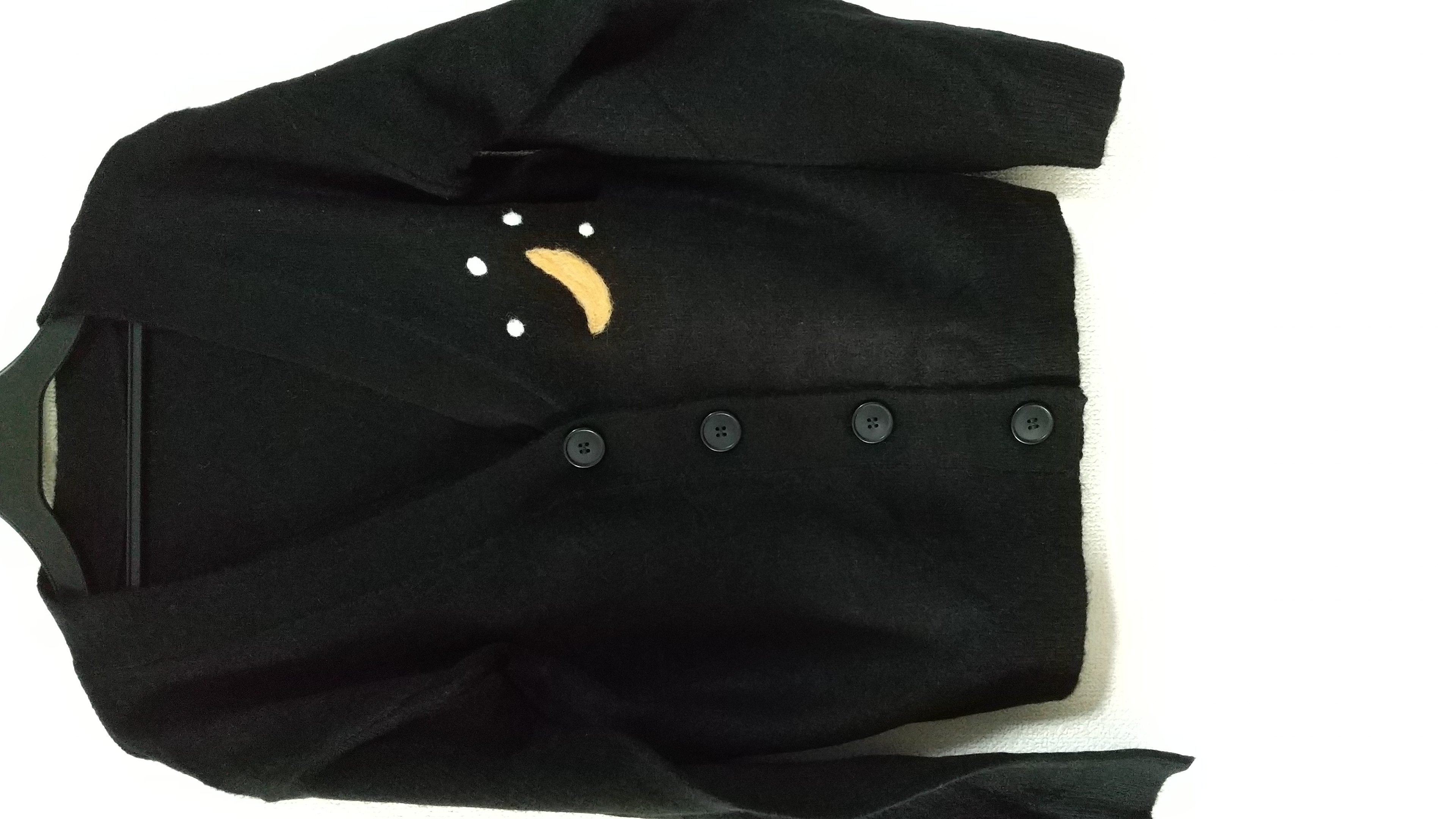 雪降る三日月カーディガン☆(クロ)