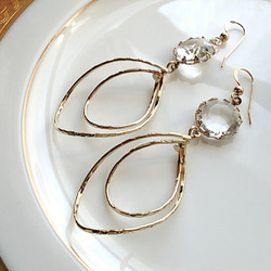 　【14KGF】** amarte jewellery. **フックピアス (Happy&Swaro) 1枚目の画像