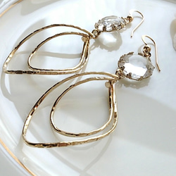 　【14KGF】** amarte jewellery. **フックピアス (Happy&Swaro) 2枚目の画像