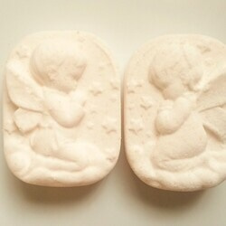 【薔薇月】ピンクソルトバスボム(炭酸入浴剤)2個入り 1枚目の画像