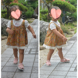 リバティ子供服　チュニックワンピース 1枚目の画像