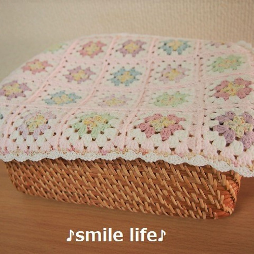 価格変更(129)グラニースクエア☆ブランケット☆ピンク☆125×155☆ 価格変更(129)グラニースクエア☆ブランケット☆ピンク☆125×155